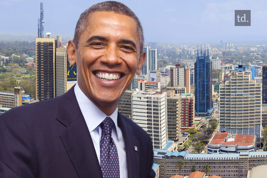 Arrivée de Barack Obama au Kenya