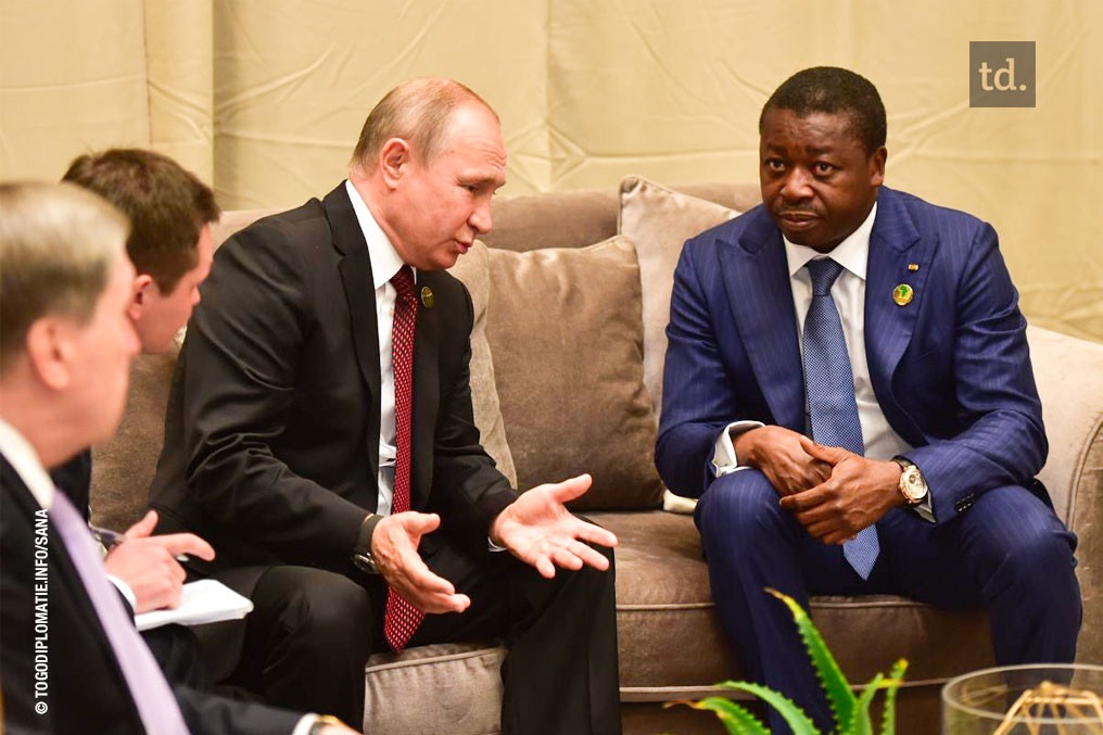Entretien Poutine-Gnassingbé à Johannesburg 