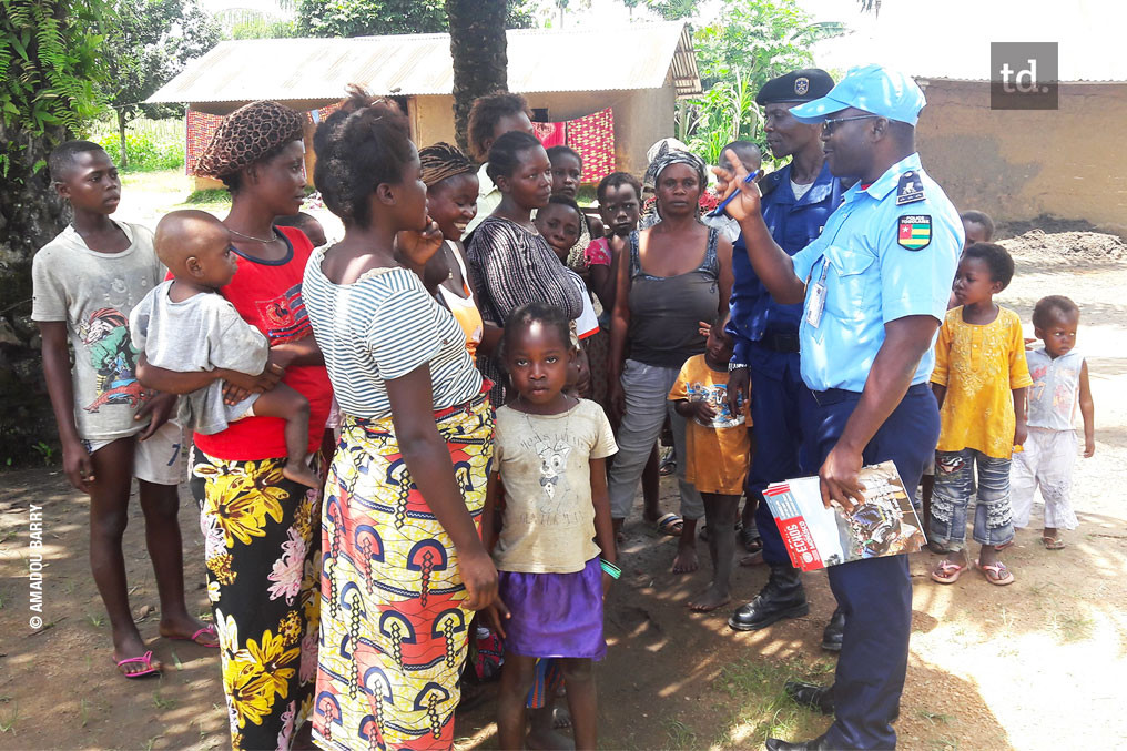 Les policiers togolais sécurisent la RDC