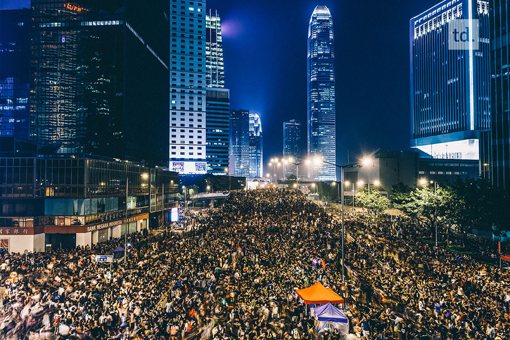Forte mobilisation à Hong Kong