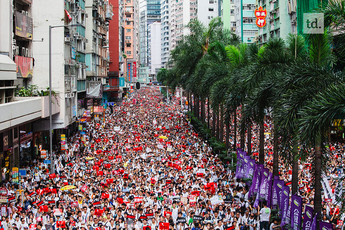 Imposantes manifestations à Hong Kong 
