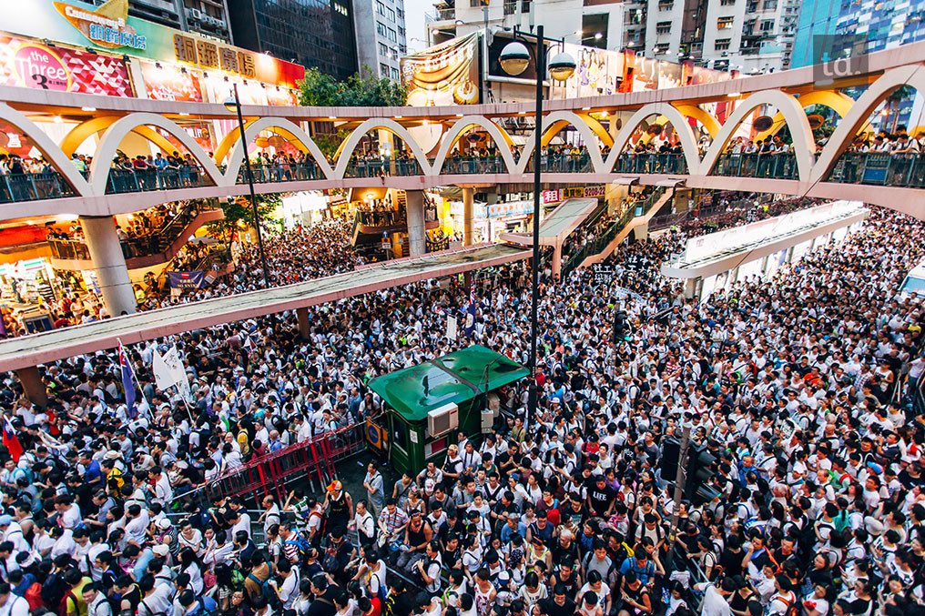 Manifestation monstre à Hong Kong 