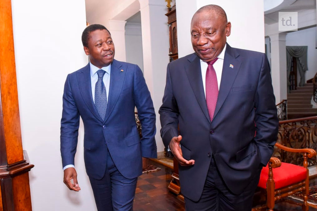 Cyril Ramaphosa reçoit le président togolais 