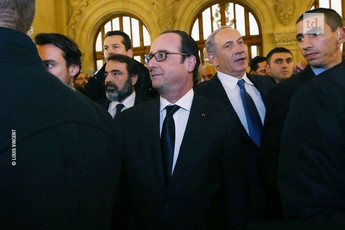 François Hollande et Benjamin Netanyahu ovationnés 