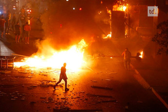 Scènes d'émeute au Liban 